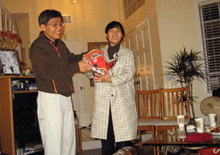 휴가차 방문하신  임대진 집사님 부부, 2010 성가대 모임 참석